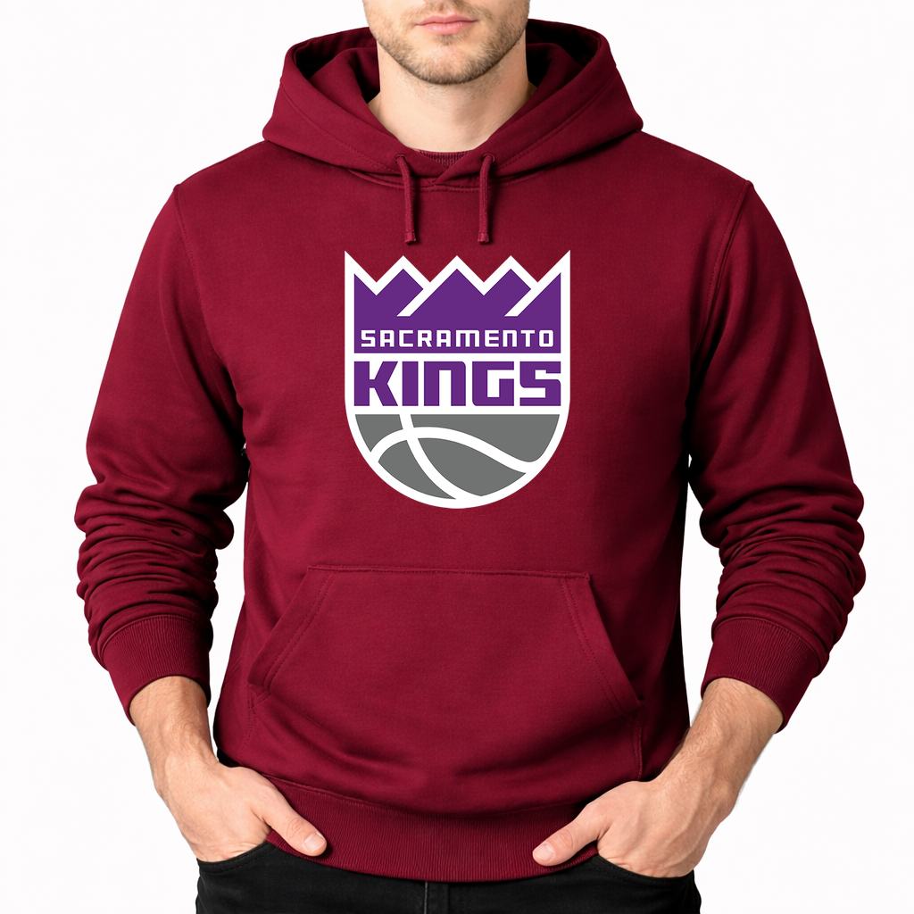 Men's Sacramento Kings Pullover Hoodie - Burgundy
