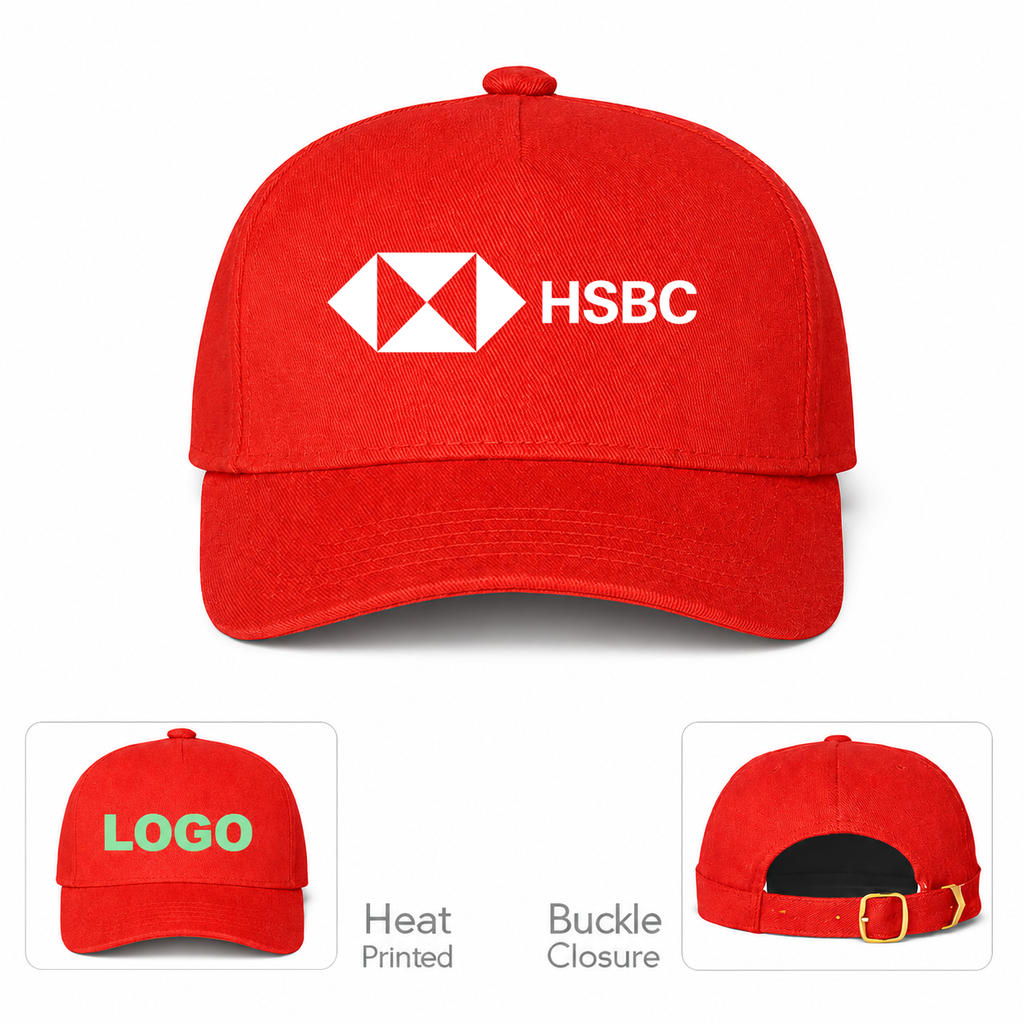 HSBC Red Dad Baseball Cap Hat