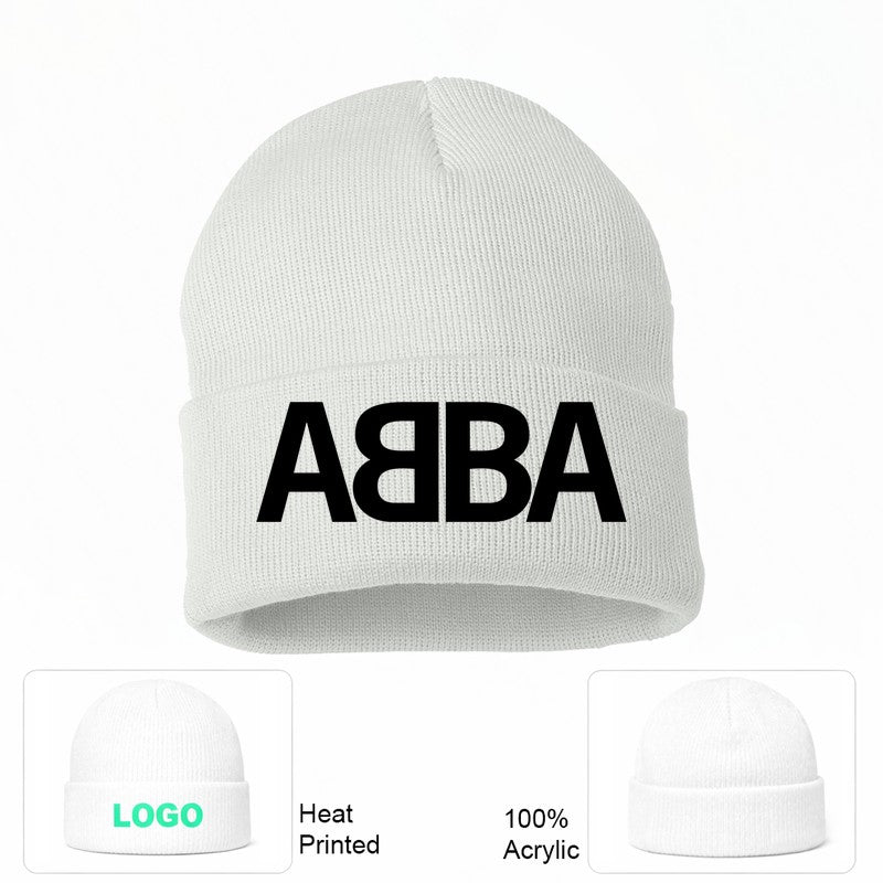 ABBA Beanie Hat - White