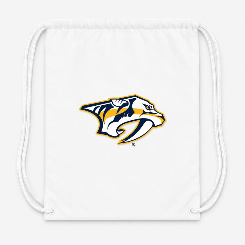 Nashville Predators Drawstring Bag - White