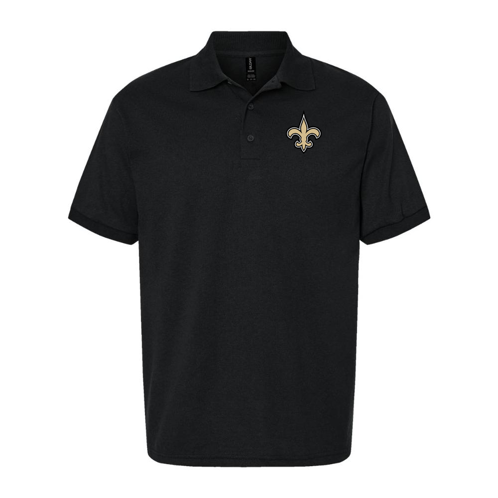 Men's New Orleans Saints Dry Blend Polo - Black