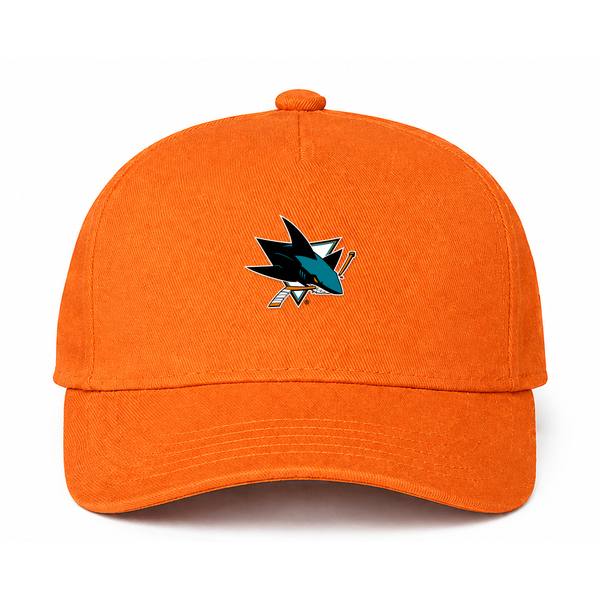 San Jose Sharks NHL Logo Orange Dad Baseball Cap Hat