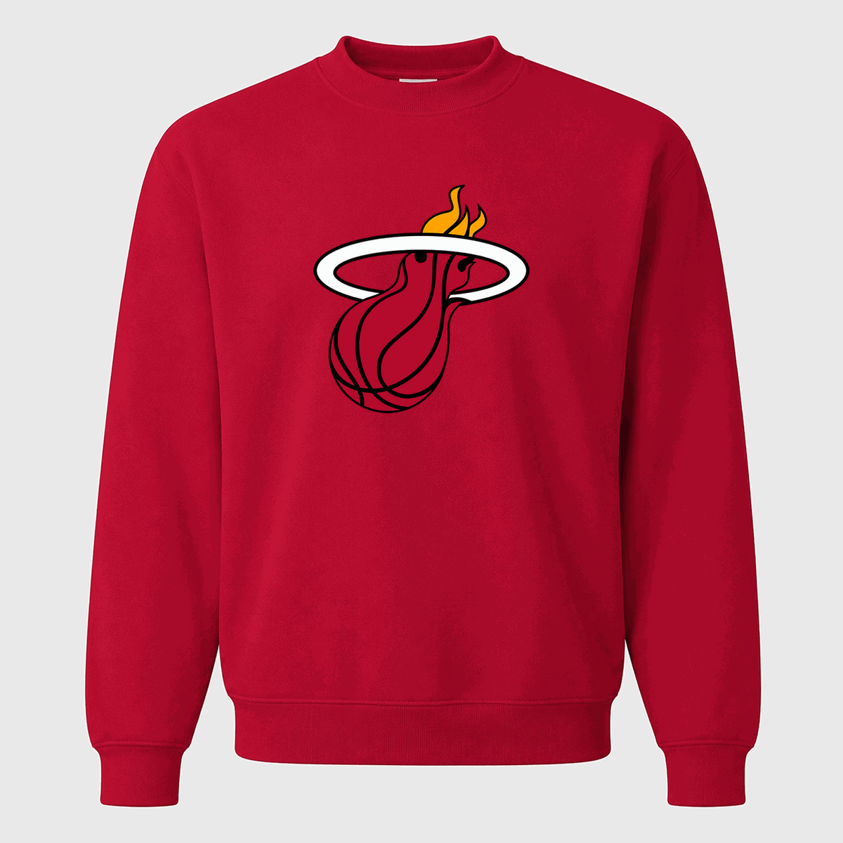 Men's Miami Heat Crewneck Sweatshirt - Red