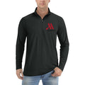 Marriott logo quarter-zip athletic shirt in Black