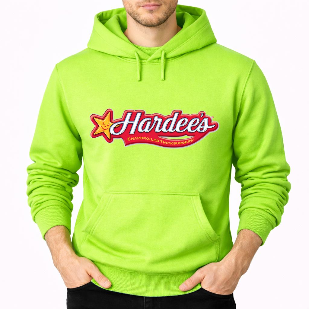 Men's Hardee's Pullover Hoodie - Lime green