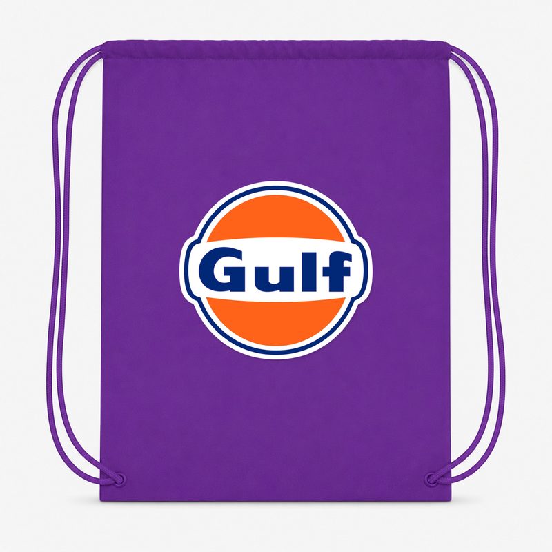Gulf Oil Drawstring Bag - Purple