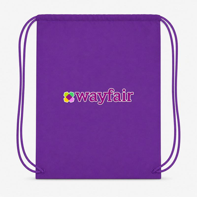 Wayfair Drawstring Bag - Purple