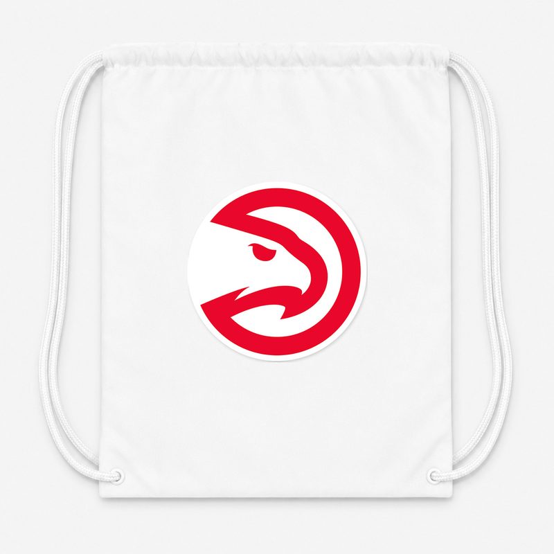 Atlanta Hawks Drawstring Bag - White