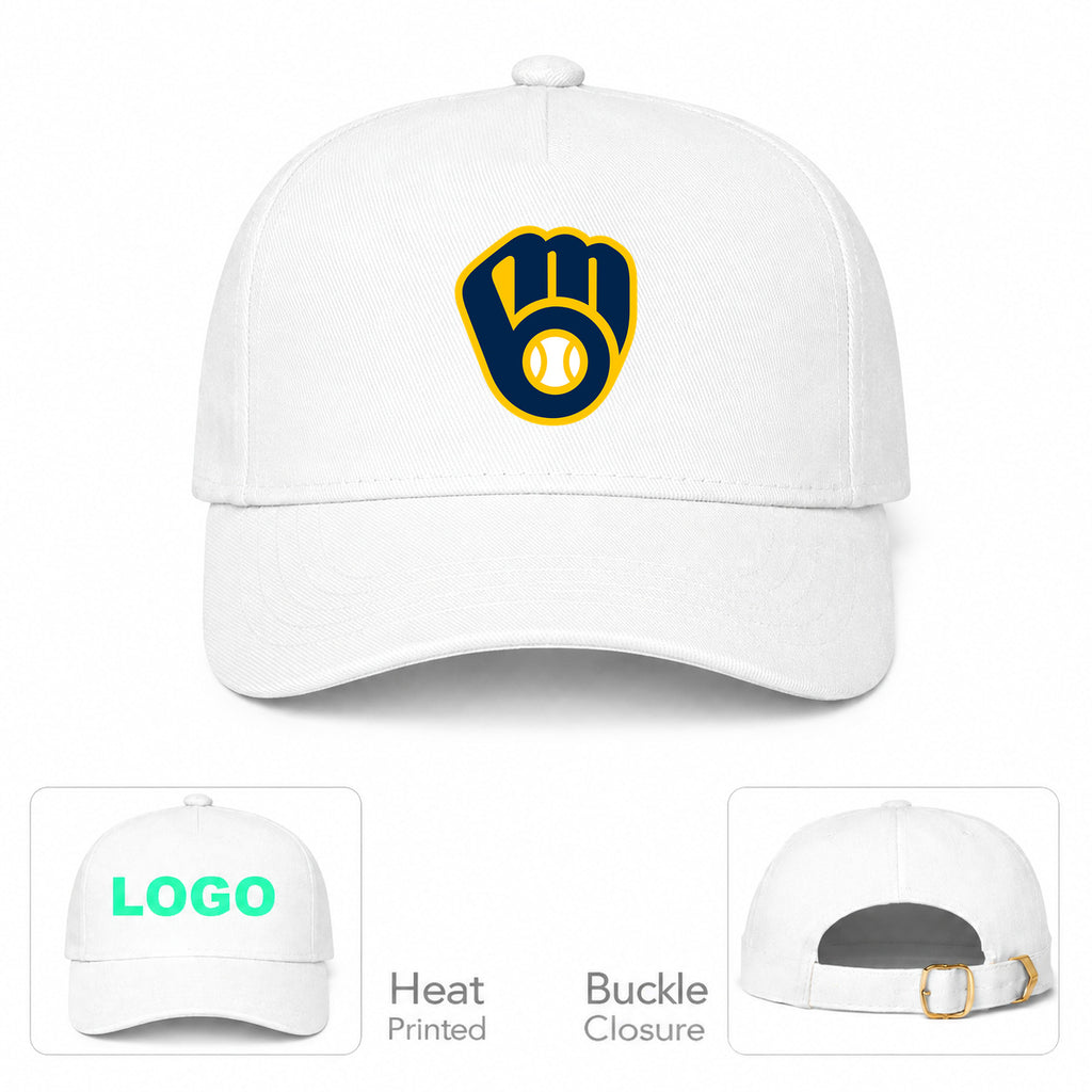 MLB Milwaukee Brewers Baseball Cap Hat - White