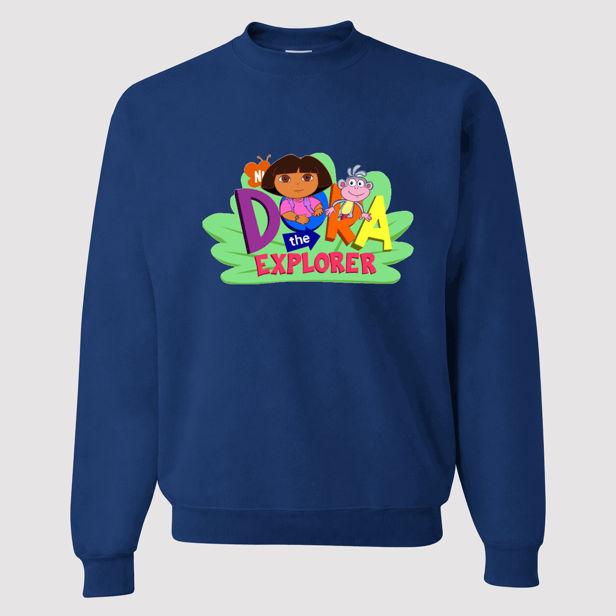 Men's Dora the Explorer Crewneck Sweatshirt - Blue