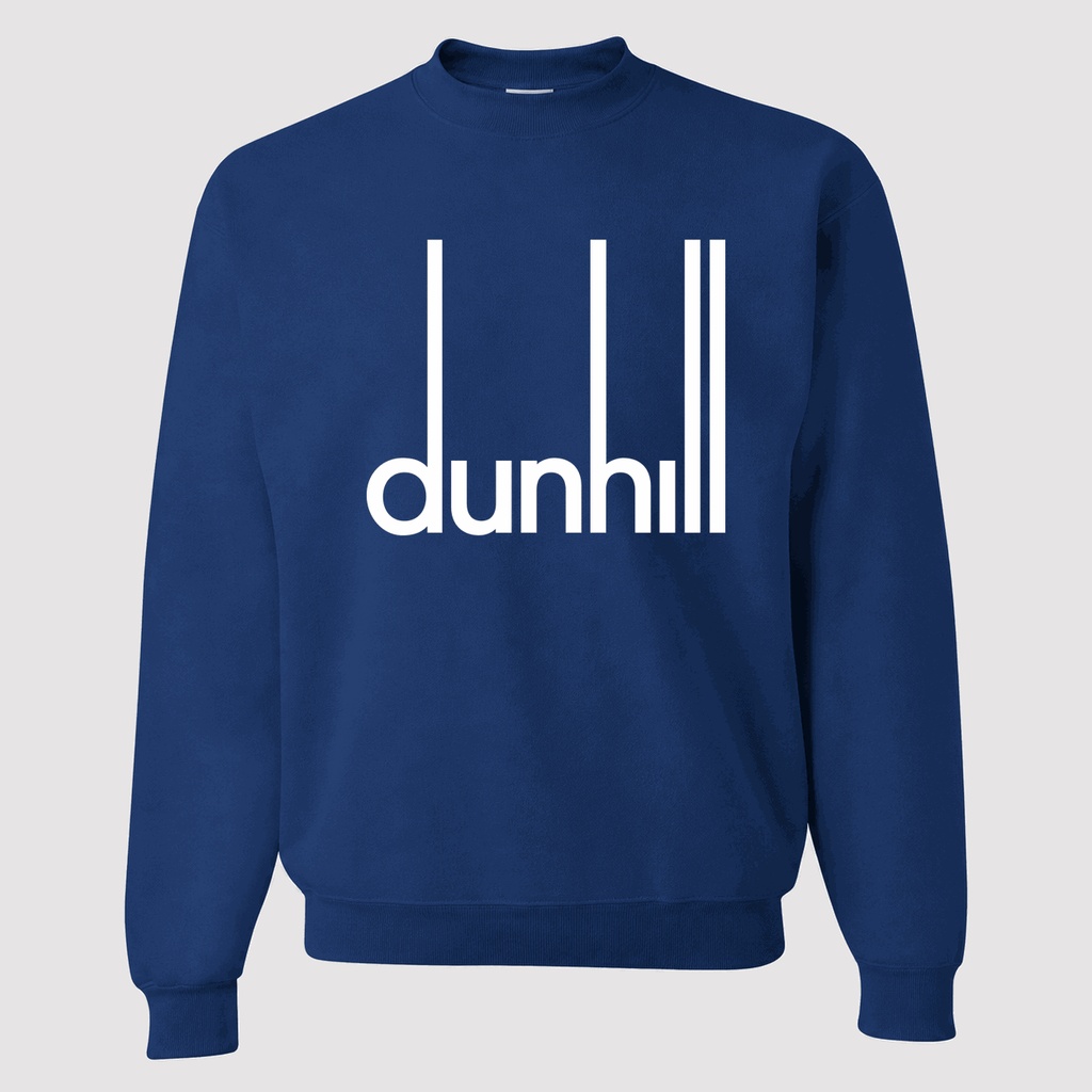 Men's Dunhill Logo Crewneck Sweatshirt - Blue
