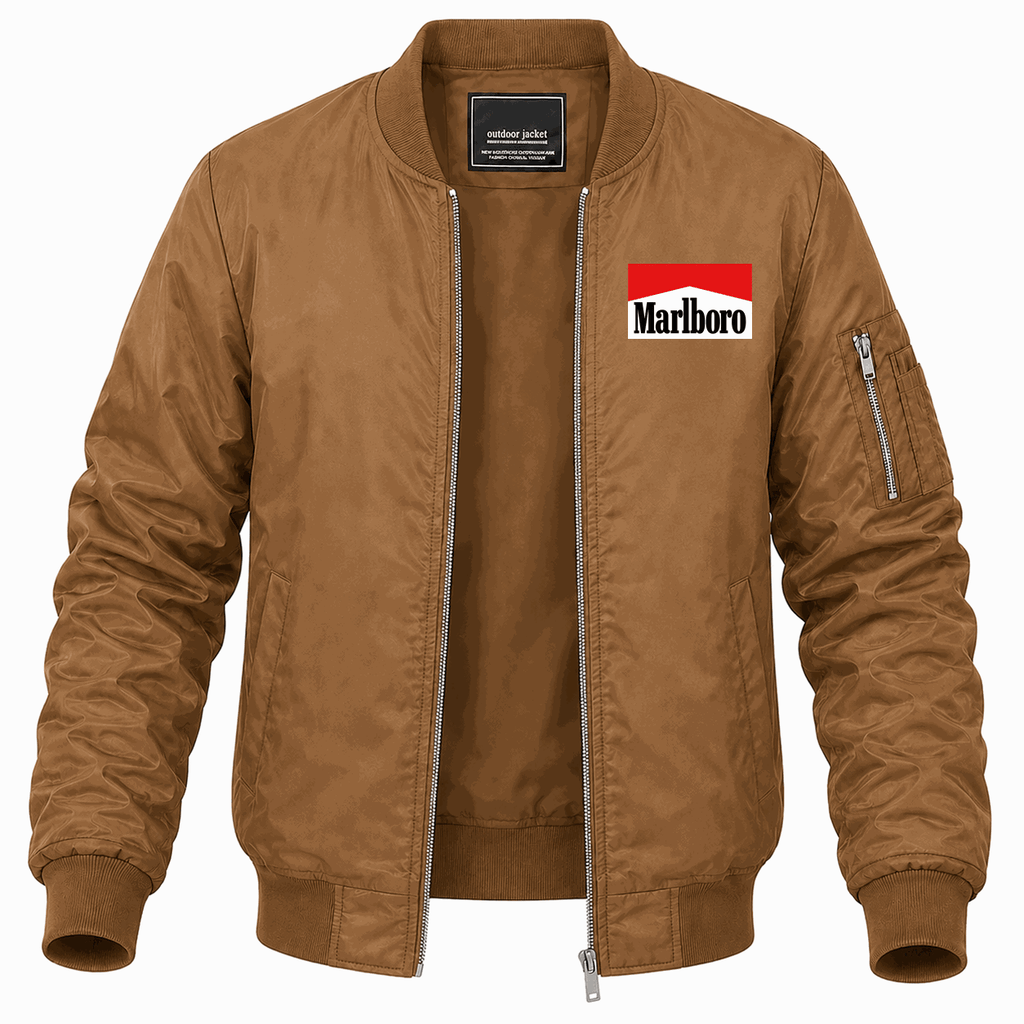 Men's Marlboro Lightweight Bomber Jacket - Brown