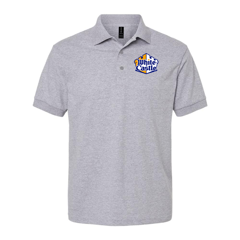 Men's White Castle Dry Blend Polo - Gray