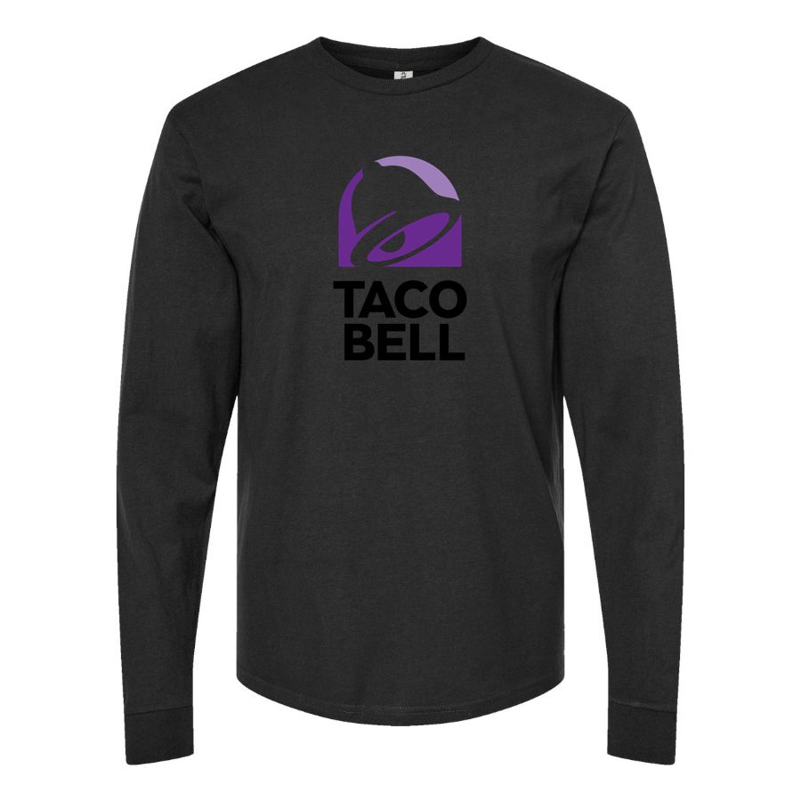 Men's Taco Bell Long sleeves Cotton Blend T-Shirt - Black