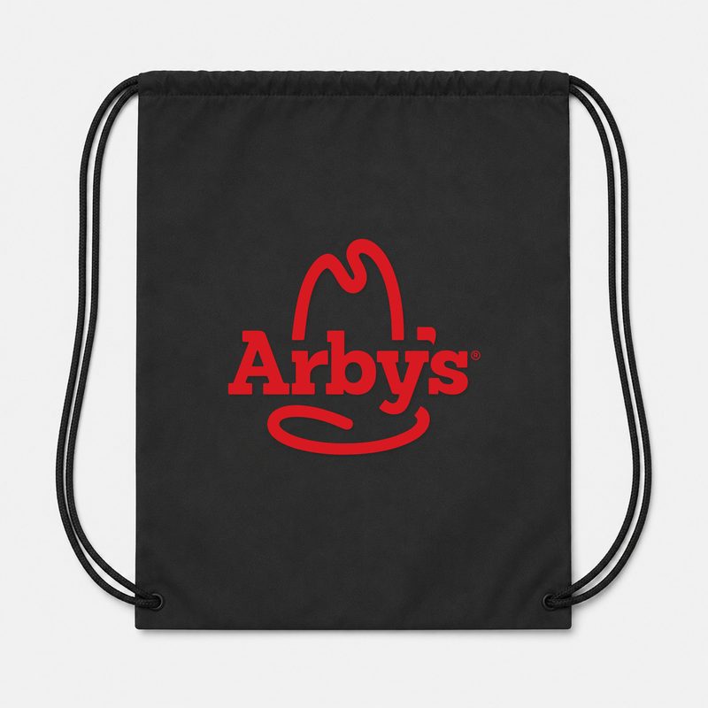 Arbys Drawstring Bag - Black