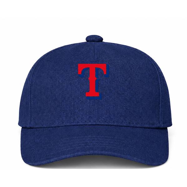 Texas Rangers MLB Logo Navy Dad Baseball Cap Hat