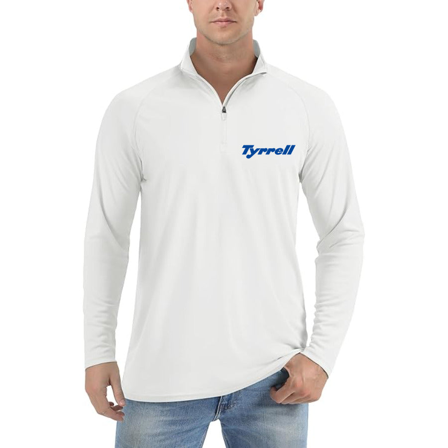 Tyrrell quarter-zip athletic shirt in White