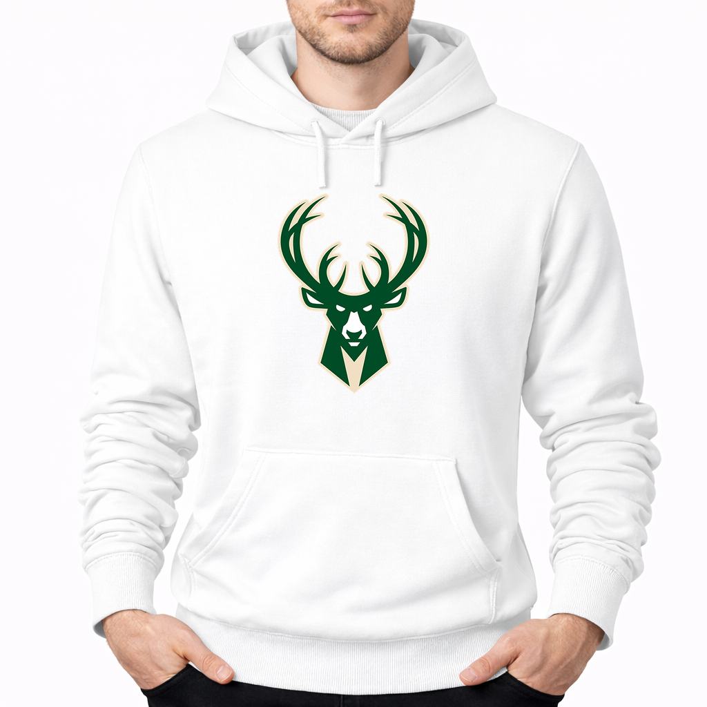 Men's Milwaukee Bucks Pullover Hoodie - White