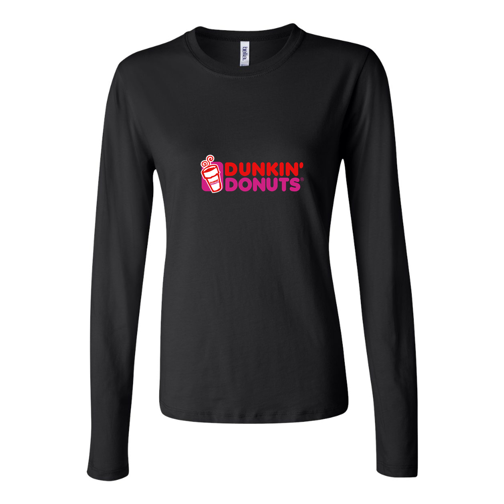 Women's Dunkin Donuts Long Sleeve T-Shirt - Black