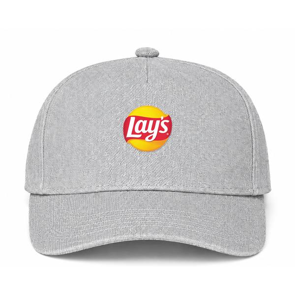 Lay's Logo Gray Dad Baseball Cap Hat