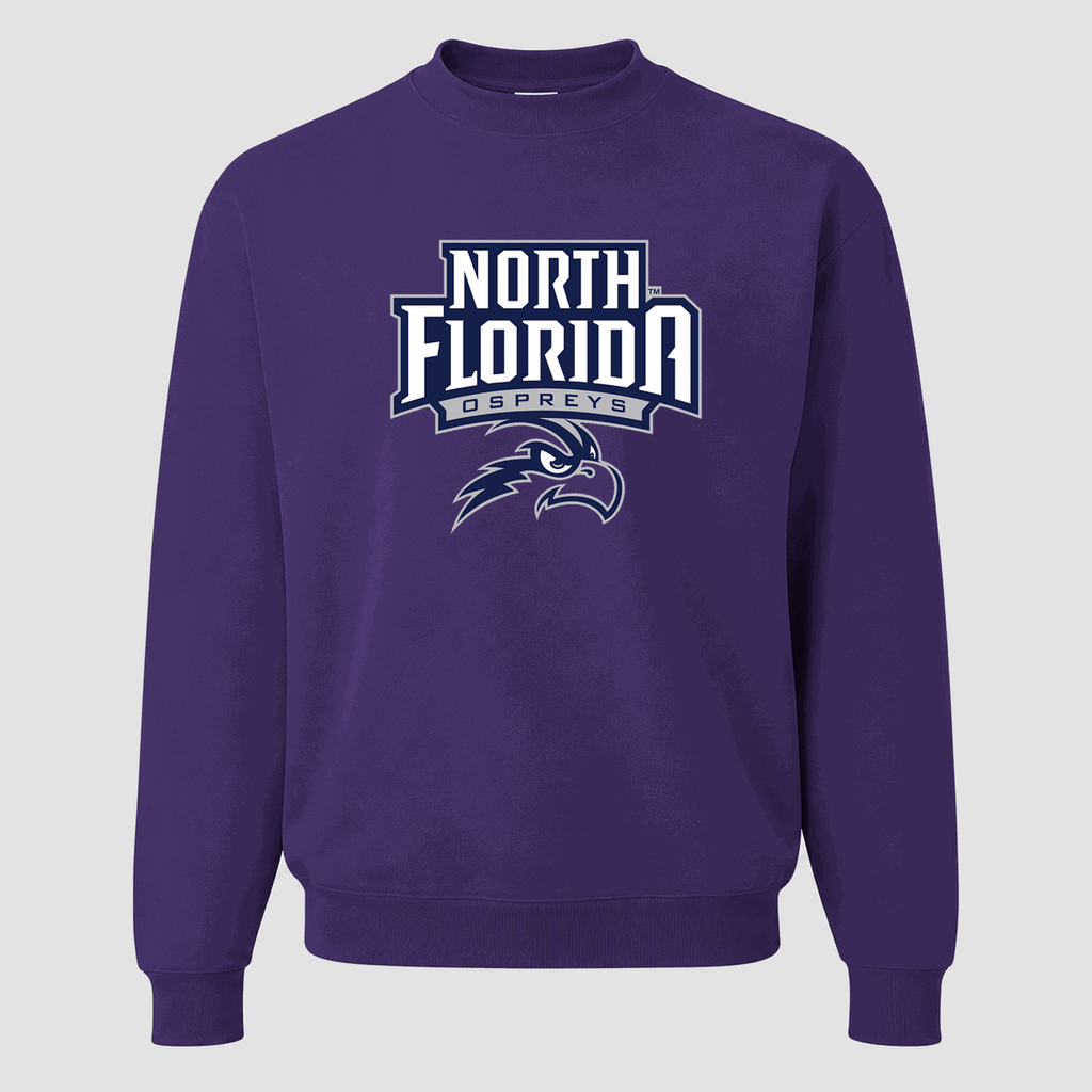 Men's UNF Ospreys Crewneck Sweatshirt - Purple