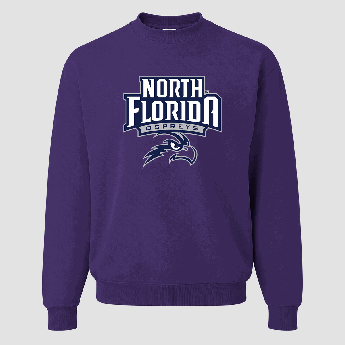 Men's UNF Ospreys Crewneck Sweatshirt - Purple