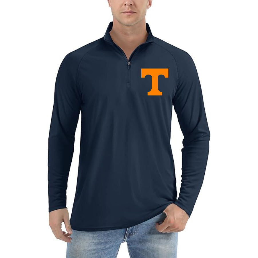 Tennessee Volunteers Logo quarter-zip athletic shirt in Navy