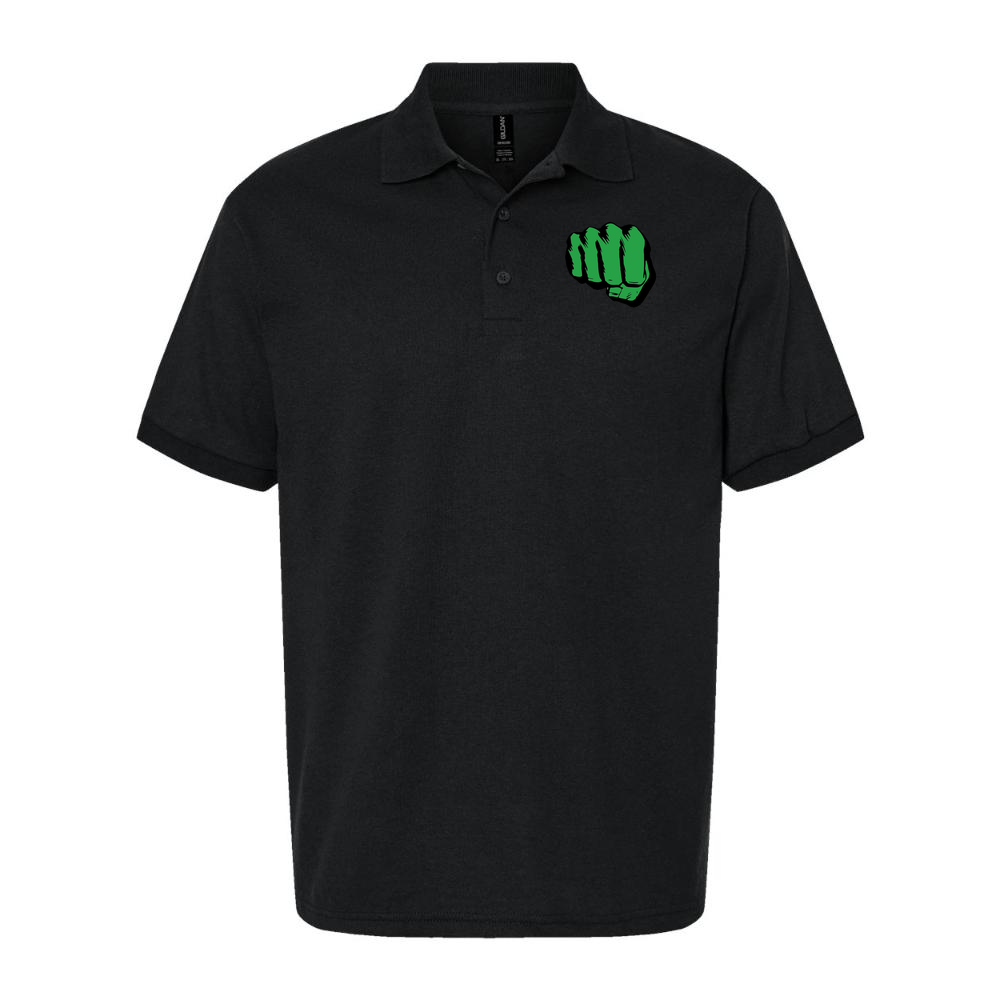 Men's Hulk Punch Dry Blend Polo - Black