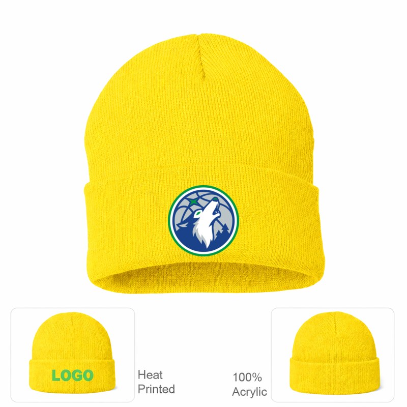 Minnesota Timberwolves Yellow Beanie Hat
