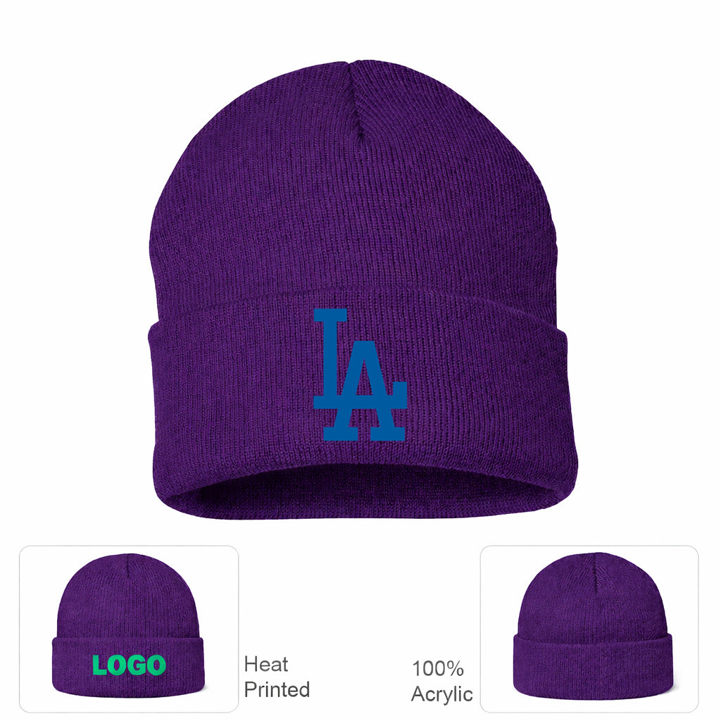 MLB Los Angeles Dodgers Beanie Hat - Purple