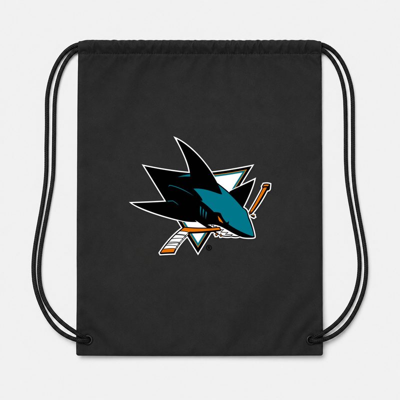 San Jose Sharks Drawstring Bag - Black