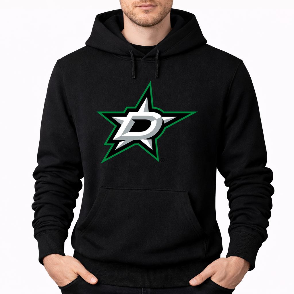 Men's Dallas Stars Pullover Hoodie - Black
