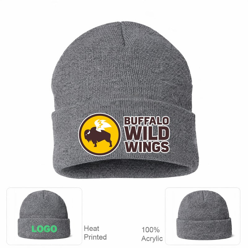 Buffalo Wild Wings Grey Beanie Hat