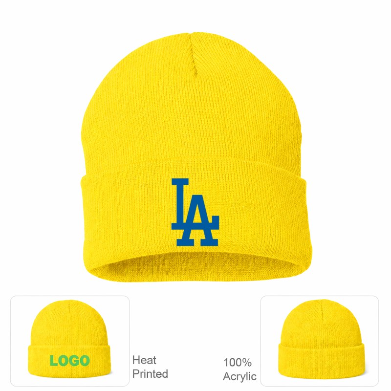 Los Angeles Dodgers Beanie Hat - Yellow