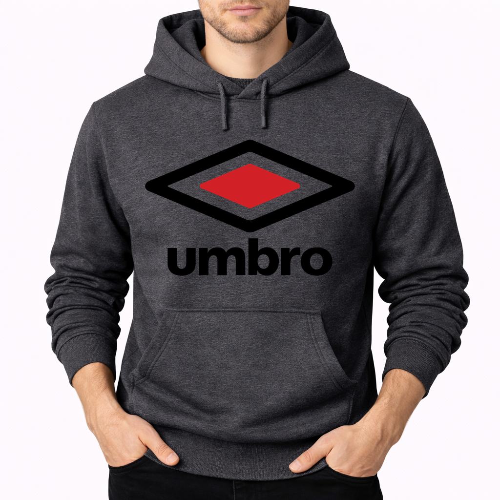 Men's Umbro Pullover Hoodie - Charcoal