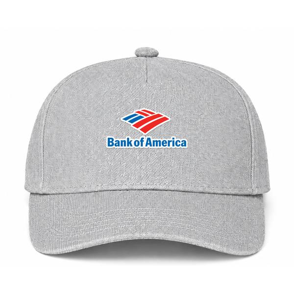 Bank of America Logo Gray Dad Baseball Cap Hat