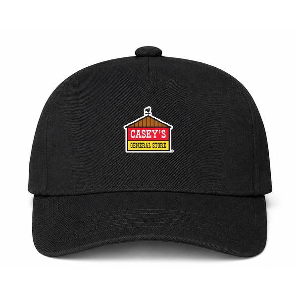 Casey's General Stores Logo Black Dad Baseball Cap Hat