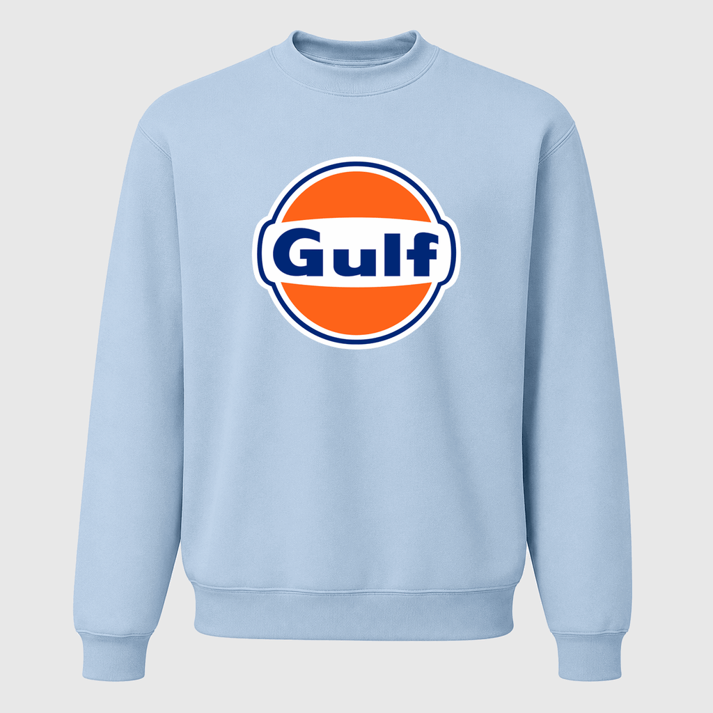 Men's Gulf Oil Crewneck Sweatshirt - Sky Blue