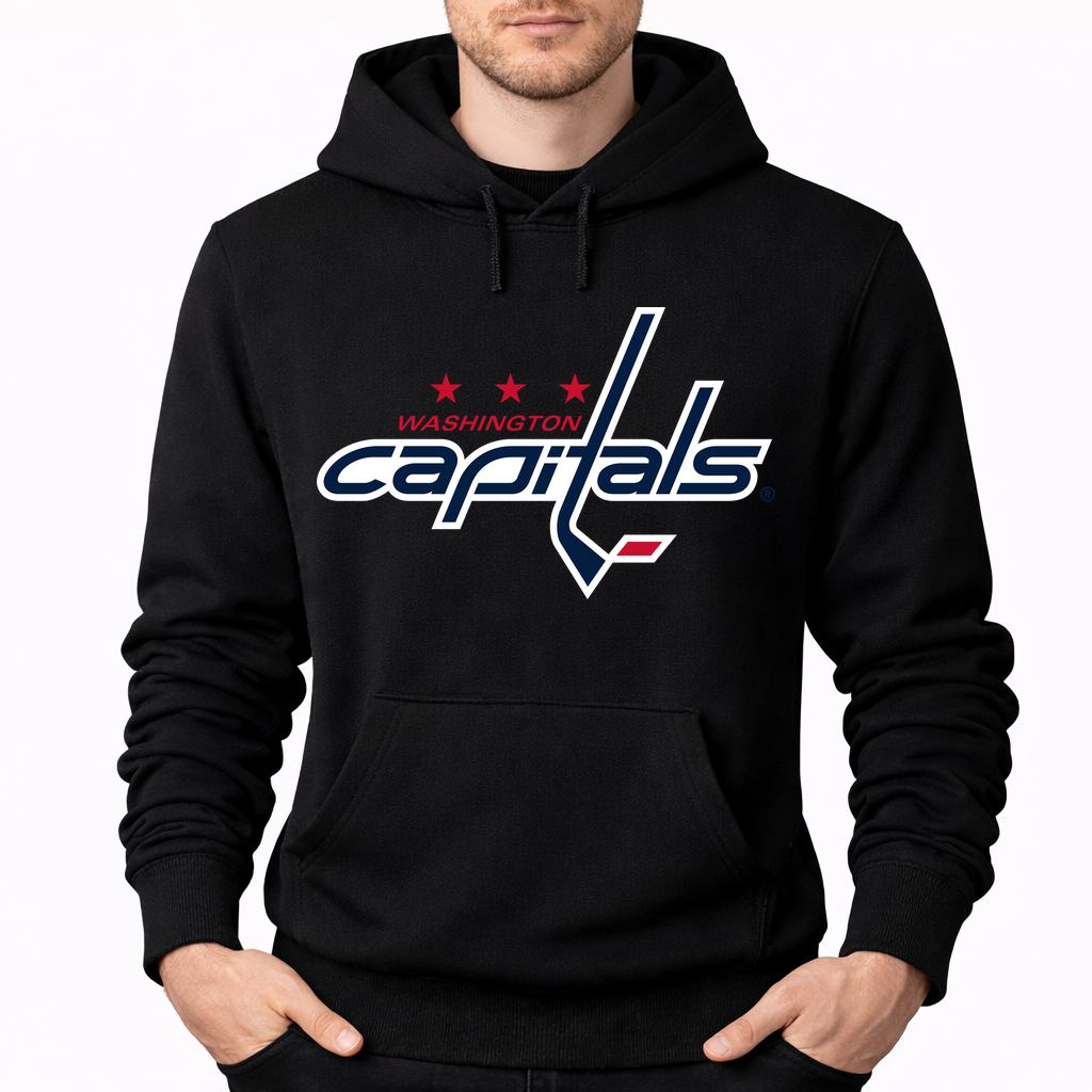 Men's Washington Capitals Pullover Hoodie - Black
