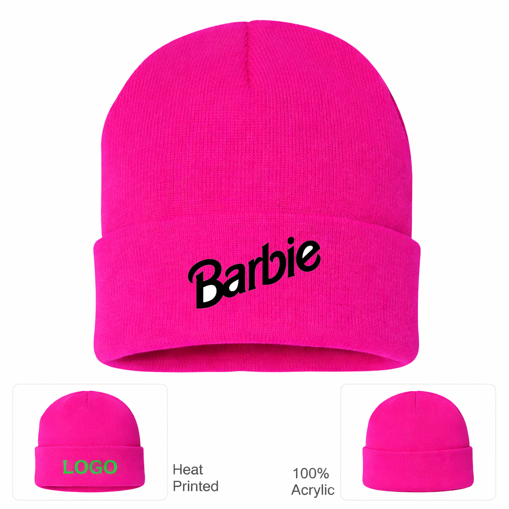 Barbie Beanie Hat - Hot Pink