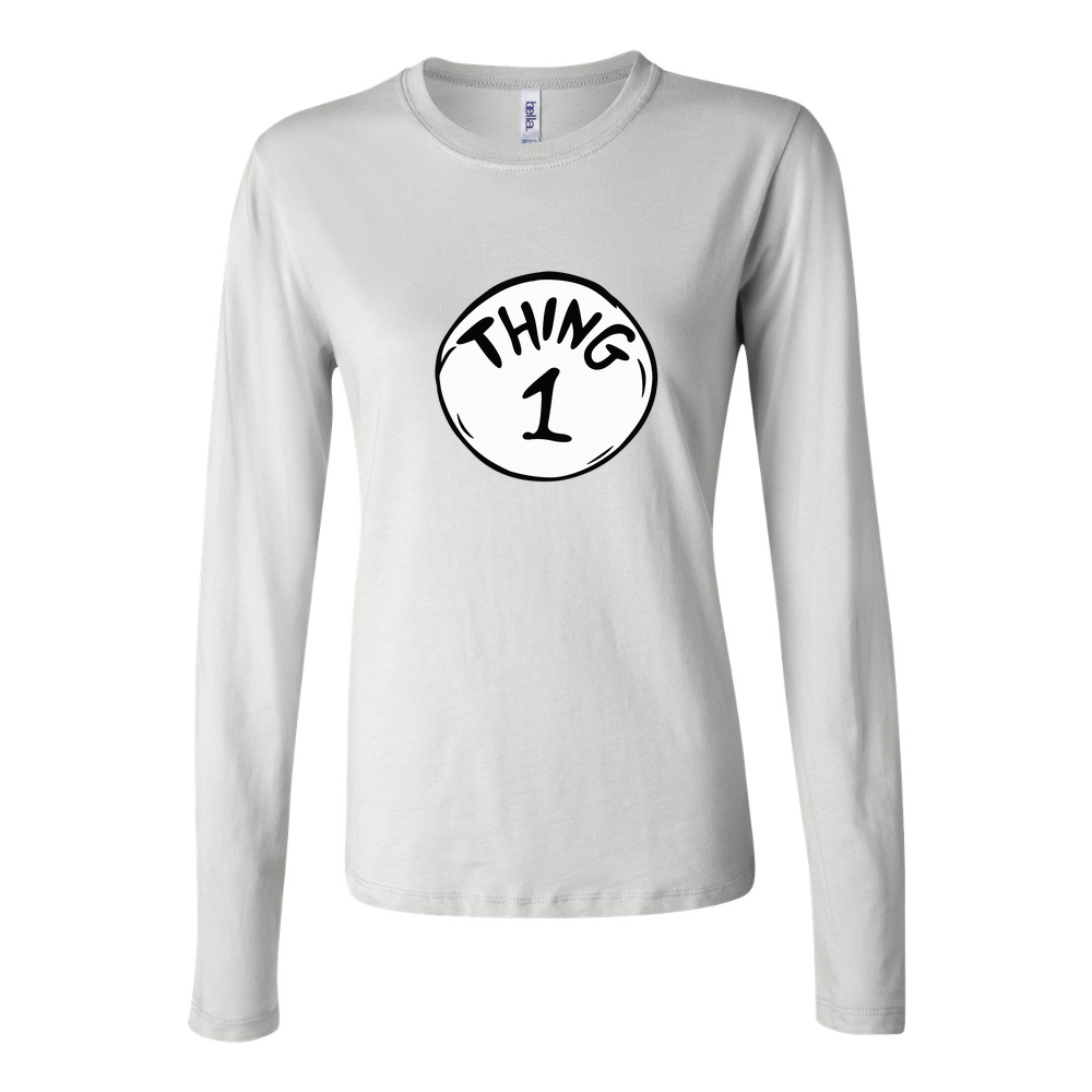 Women's Dr. Seuss Thing 1 Long Sleeve T-Shirt - White