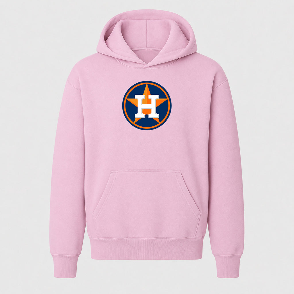 Youth Houston Astros Pullover Hoodie - Light Pink