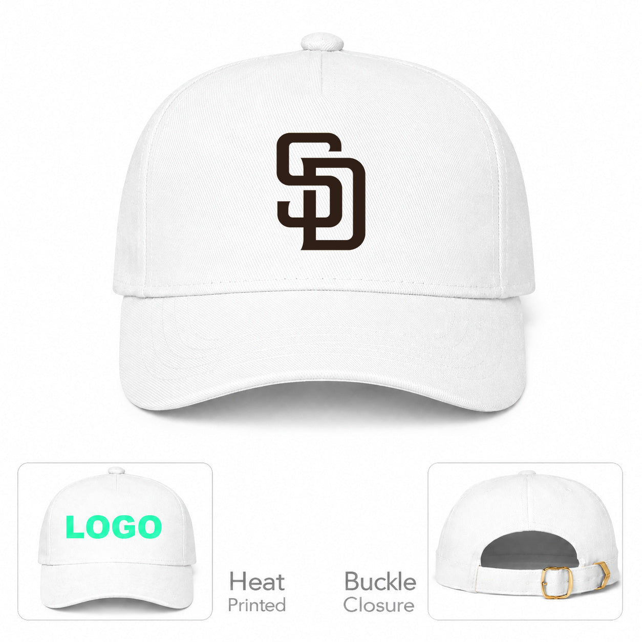 MLB San Diego Padres Baseball Cap Hat - White