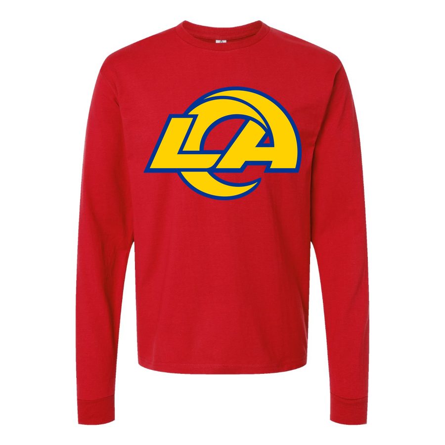 Men's Los Angeles Rams Long sleeves Cotton Blend T-Shirt - Red