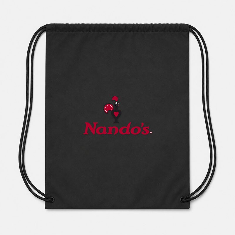 Nandos 2 Drawstring Bag - Black