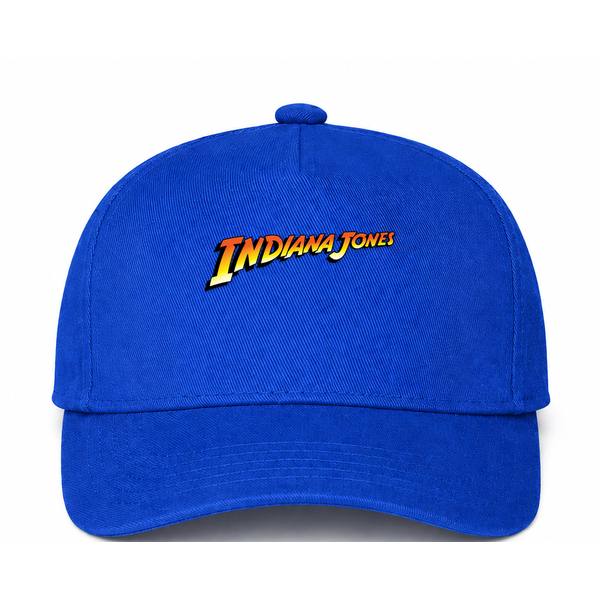 Indiana Jones Logo Blue Dad Baseball Cap Hat