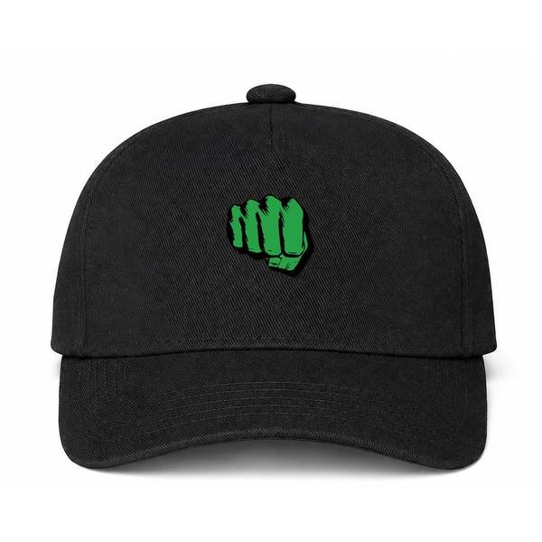Hulk Punch Logo Black Dad Baseball Cap Hat
