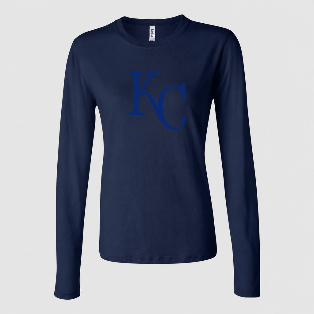 Women's Kansas City Royals Long Sleeve T-Shirt - Navy