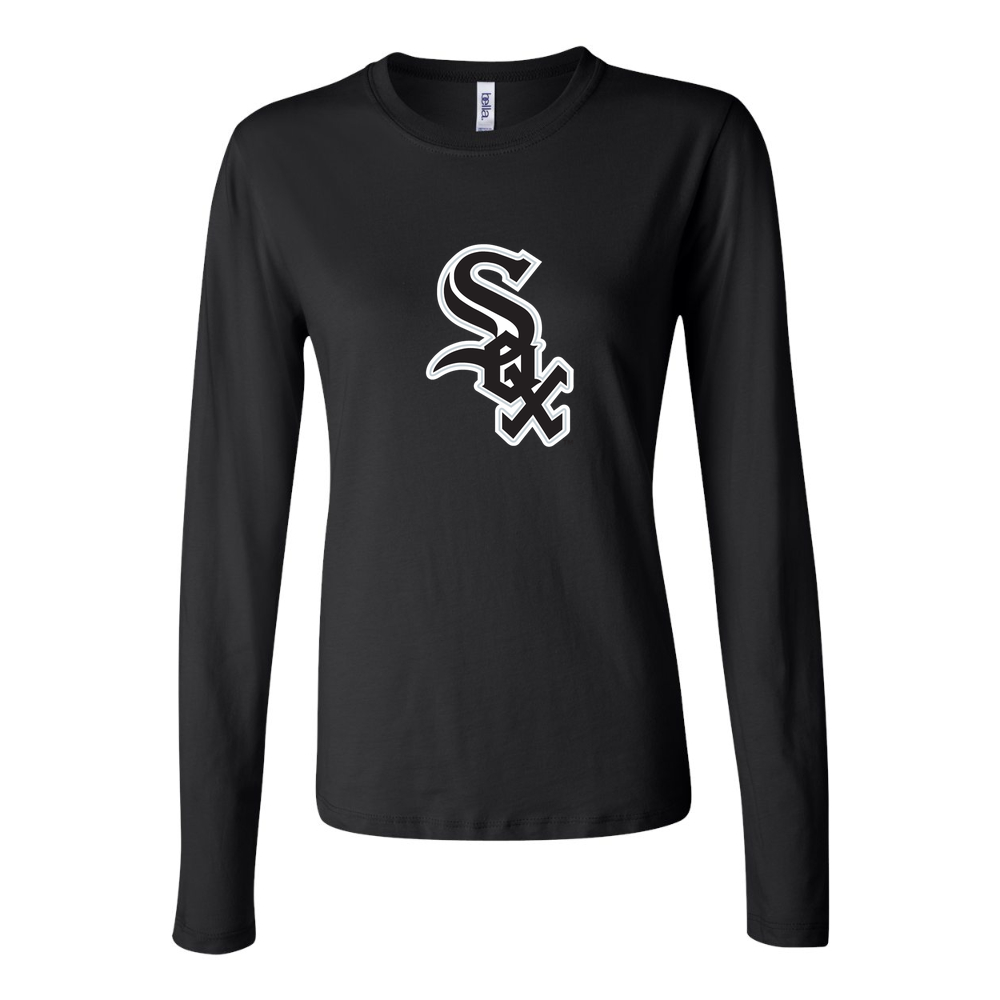 Women's Chicago White Sox Long Sleeve T-Shirt - Black