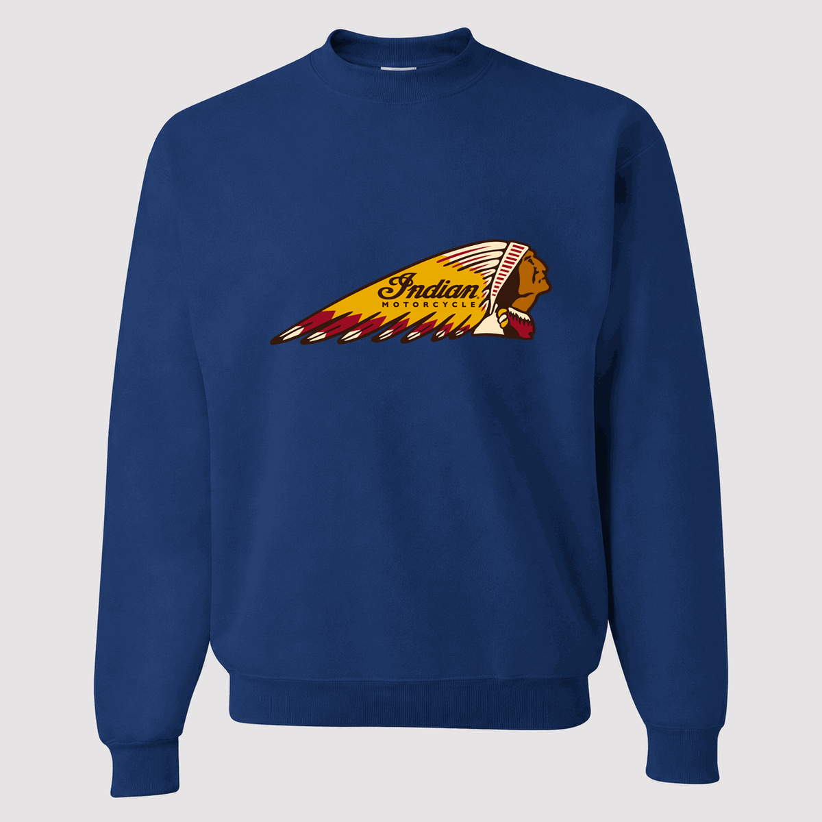 Men's Indian Motorcycle Crewneck Sweatshirt - Blue